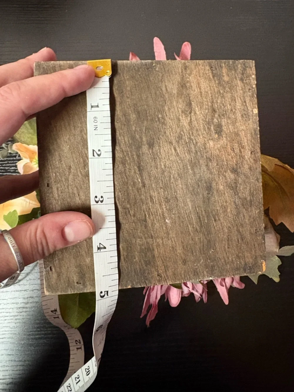 Fall Faux Floral Arrangement Rustic Wooden Box Autumn Decor Centerpiece